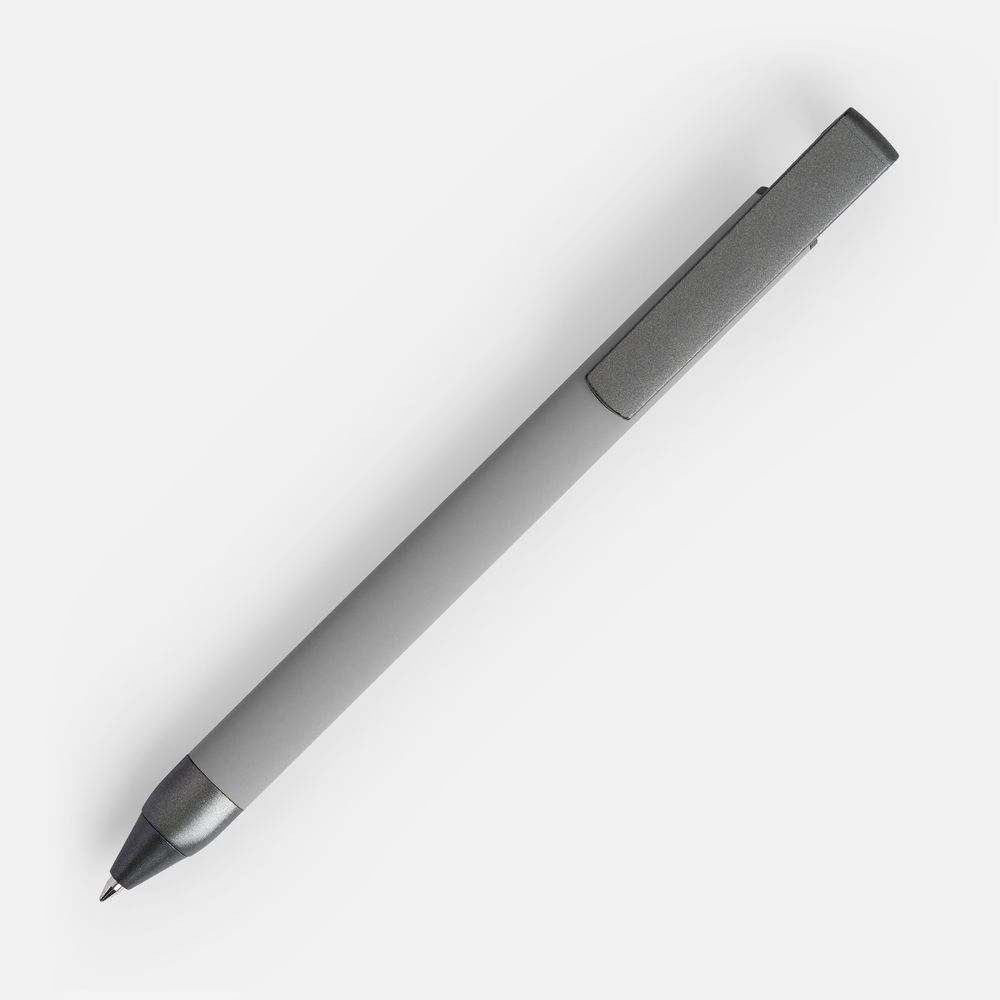 Ручка шариковая Standic с подставкой для телефона, серая — фото 1