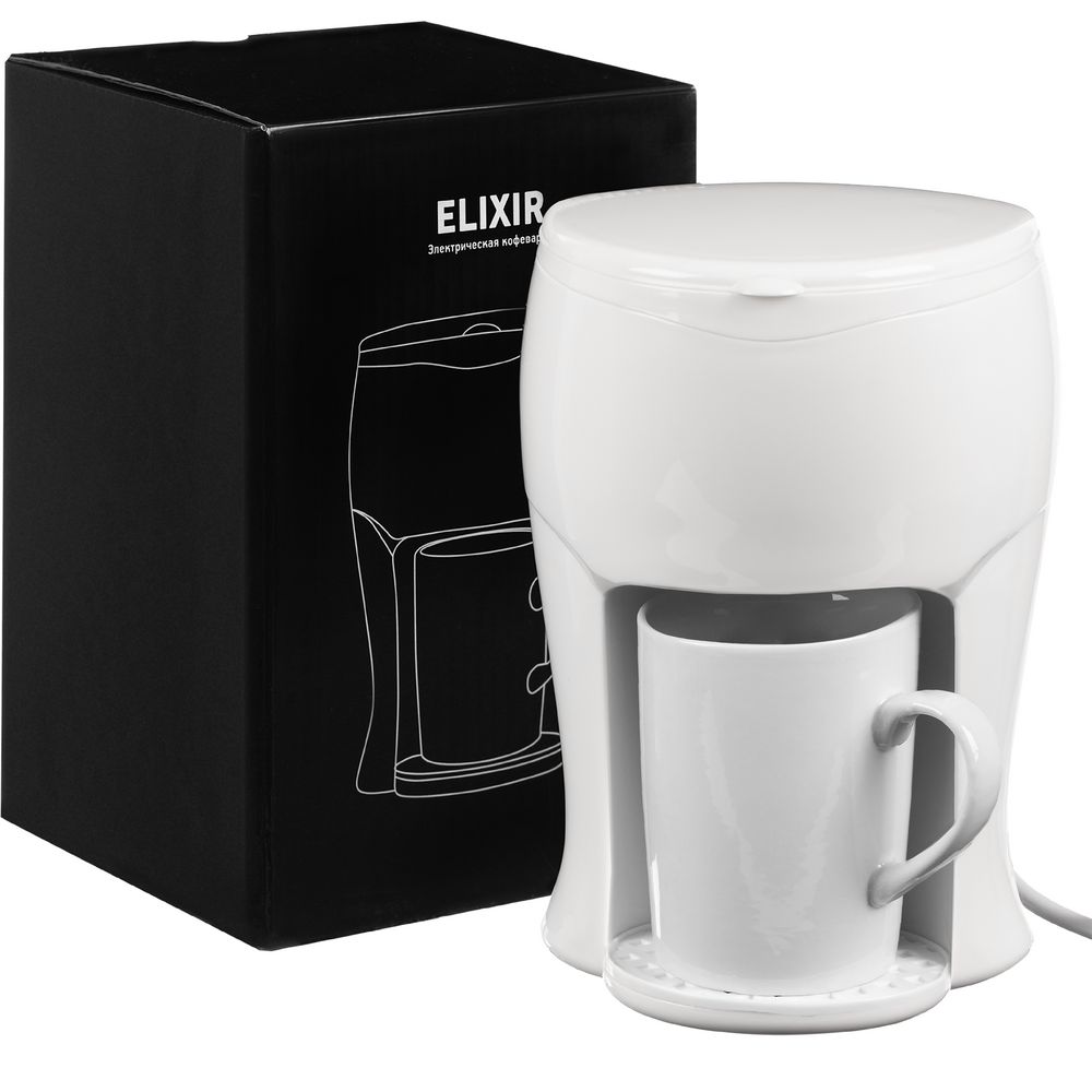 Электрическая кофеварка Elixir, белая — фото 8