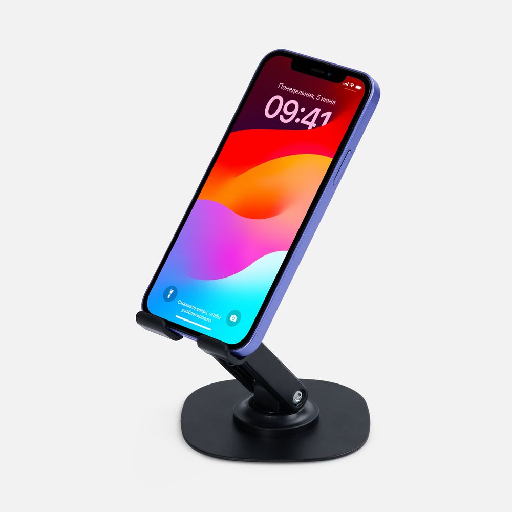 Подставка для смартфона Smartic Light, черная — фото 1