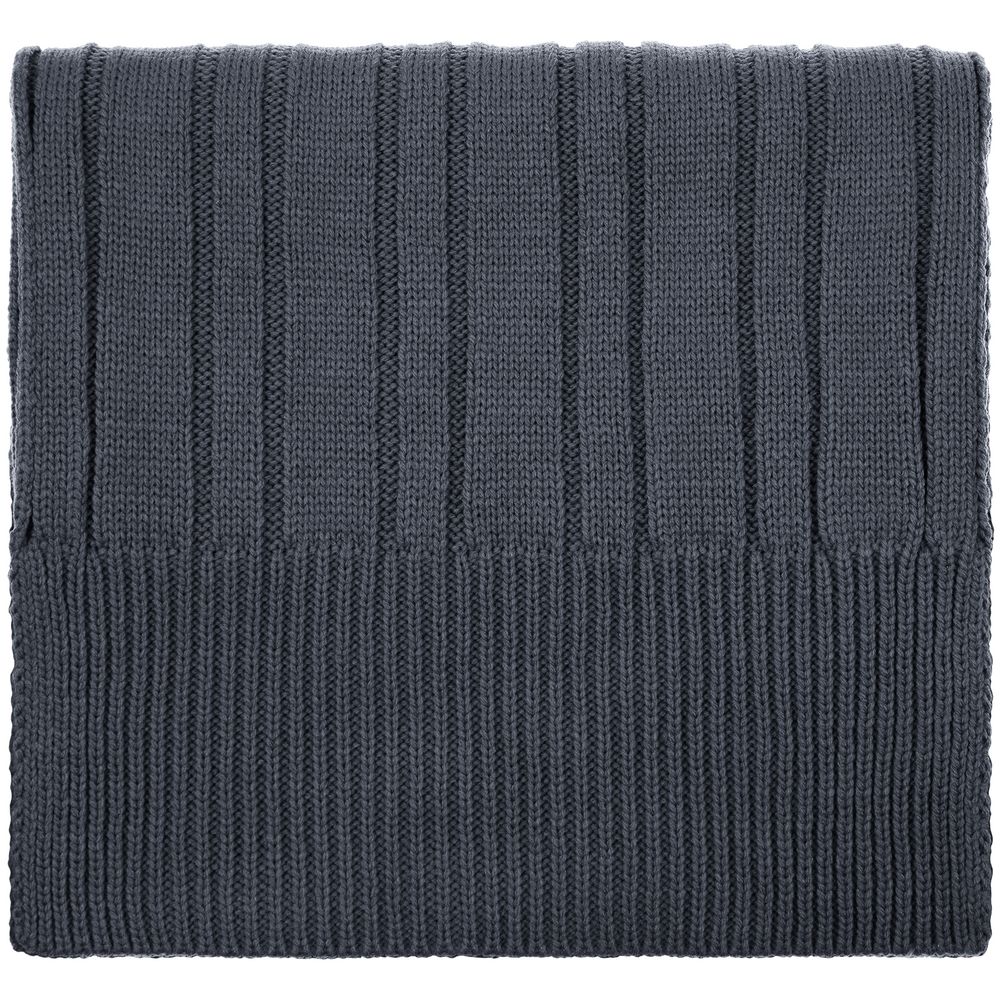 Шарф Knit Beat, темно-серый — фото 1