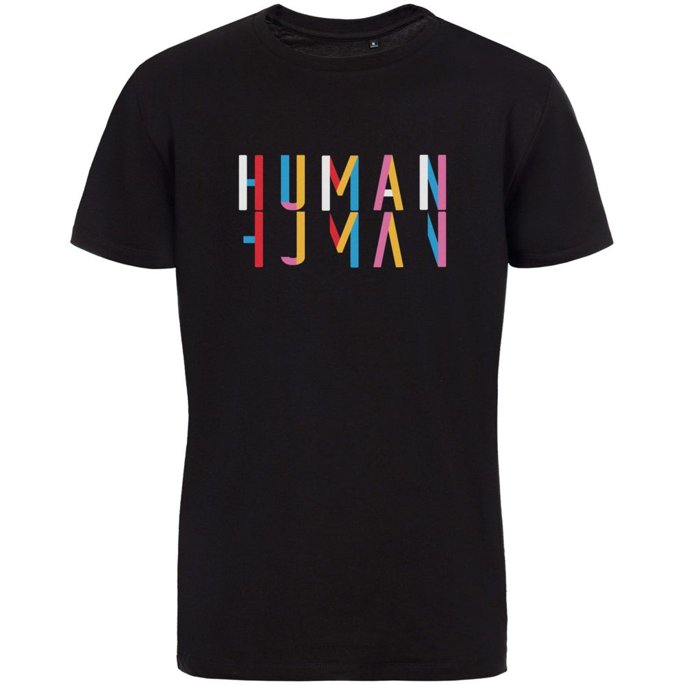 Футболка Human, черная — фото 1