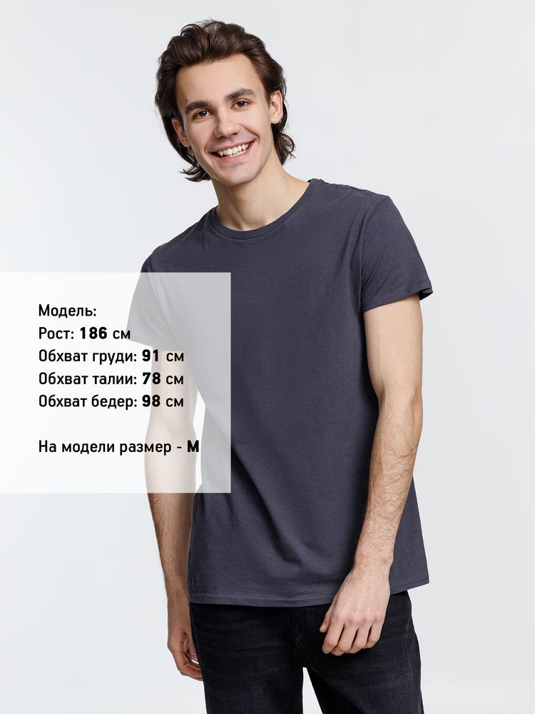 Футболка мужская Crusader Men, темно-серая (графит) — фото 4