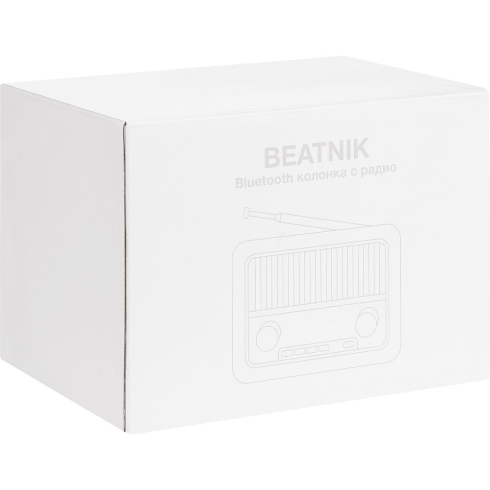Bluetooth-колонка с радио Beatnik, коричневая — фото 12