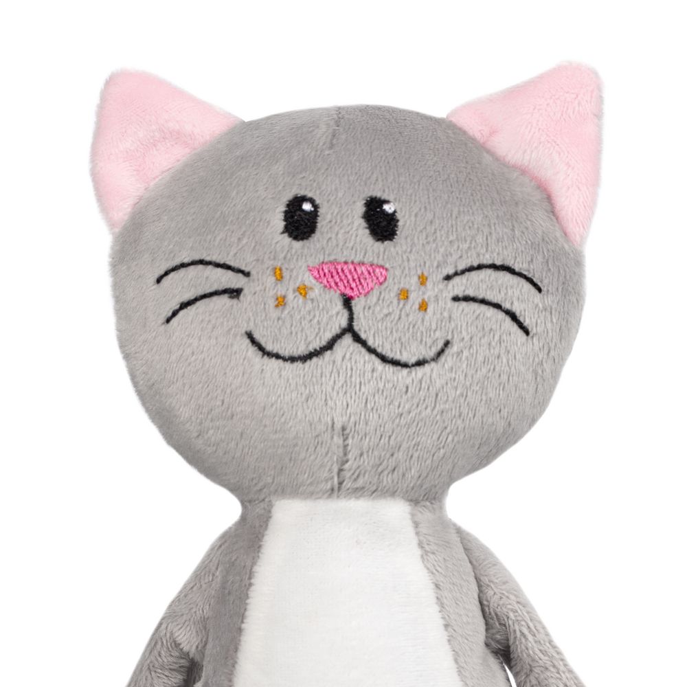Мягкая игрушка Beastie Toys, котик с белым шарфом — фото 2