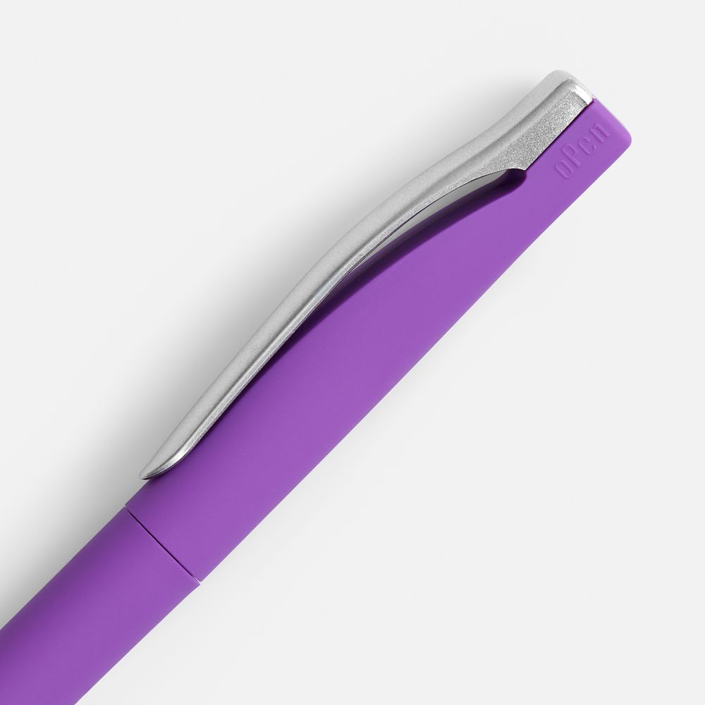 Ручка шариковая Pin Soft Touch, фиолетовая — фото 2