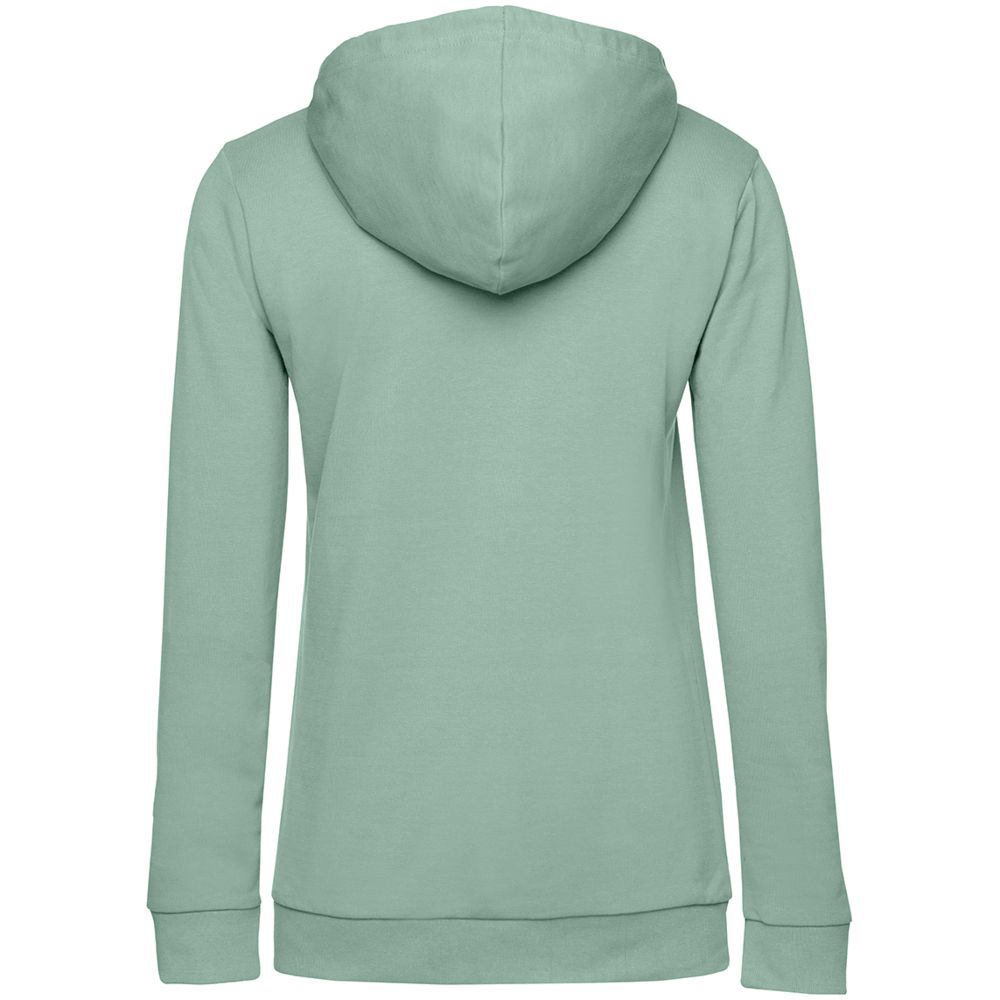Толстовка с капюшоном женская Hoodie, серо-зеленая — фото 5