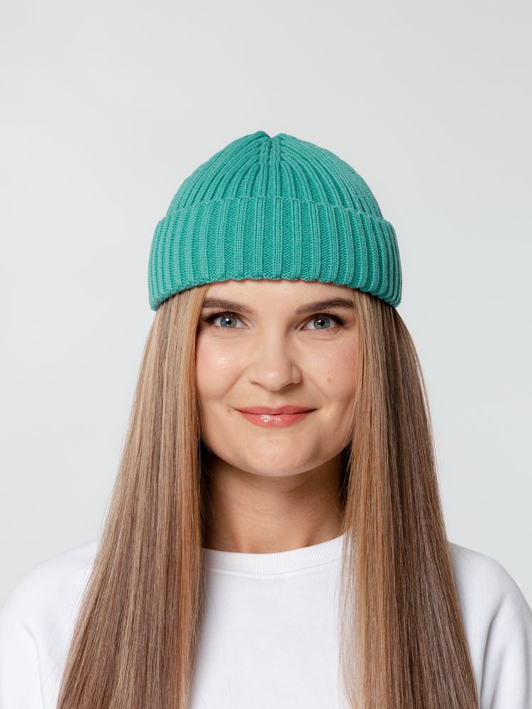 Шапка Hipsta, бирюзовая (тиффани) — фото 1