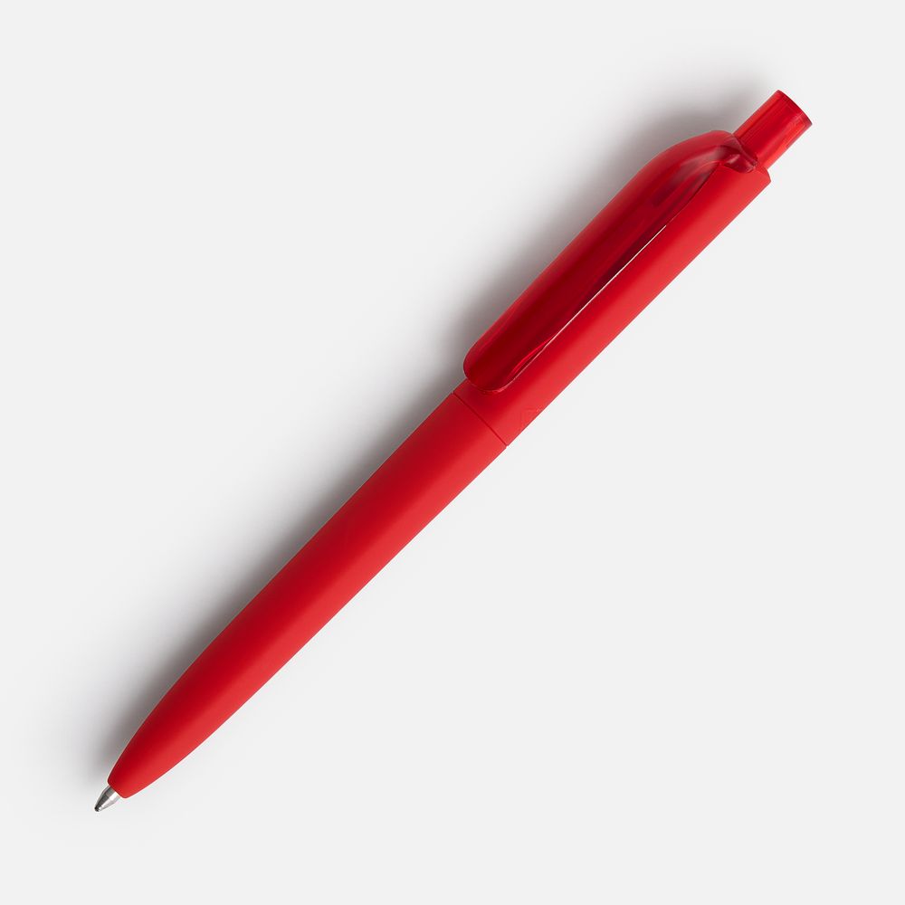 Ручка шариковая Prodir DS8 PRR-T Soft Touch, красная — фото 7