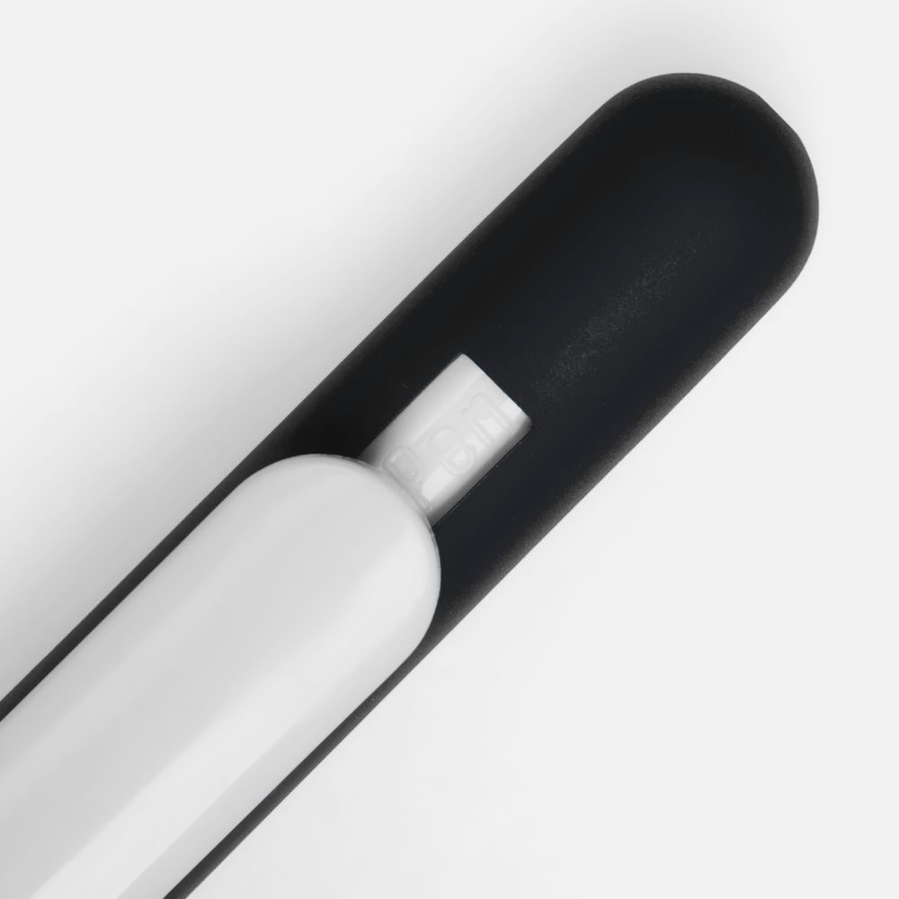 Ручка шариковая Swiper Soft Touch, черная с белым — фото 4