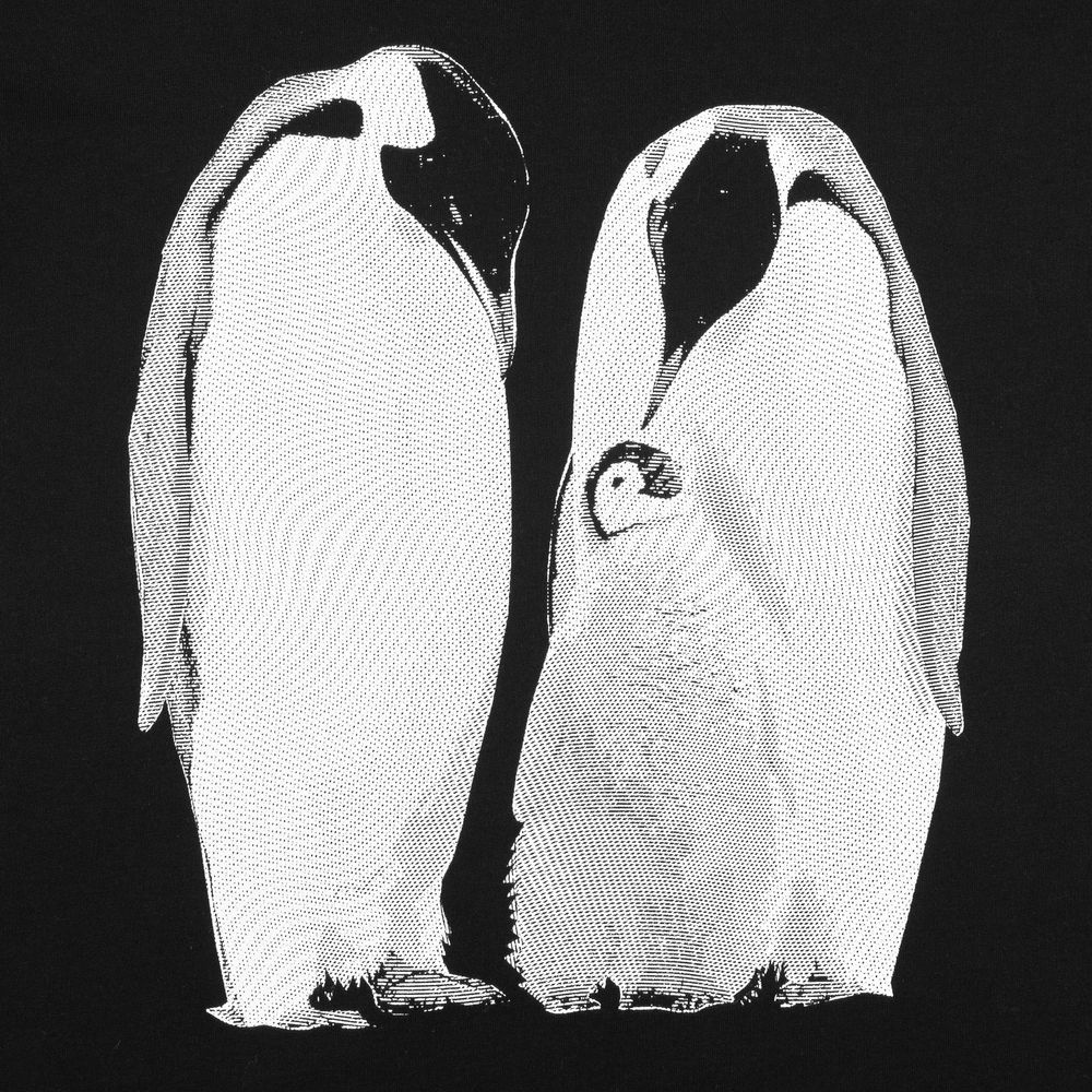 Футболка женская Like a Penguin, черная — фото 1