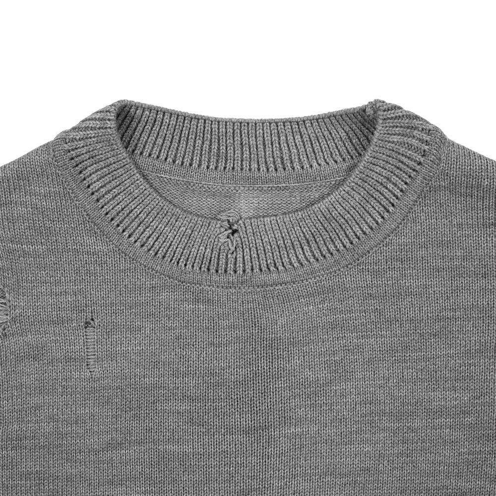Джемпер оверсайз унисекс Grunge, серый — фото 7