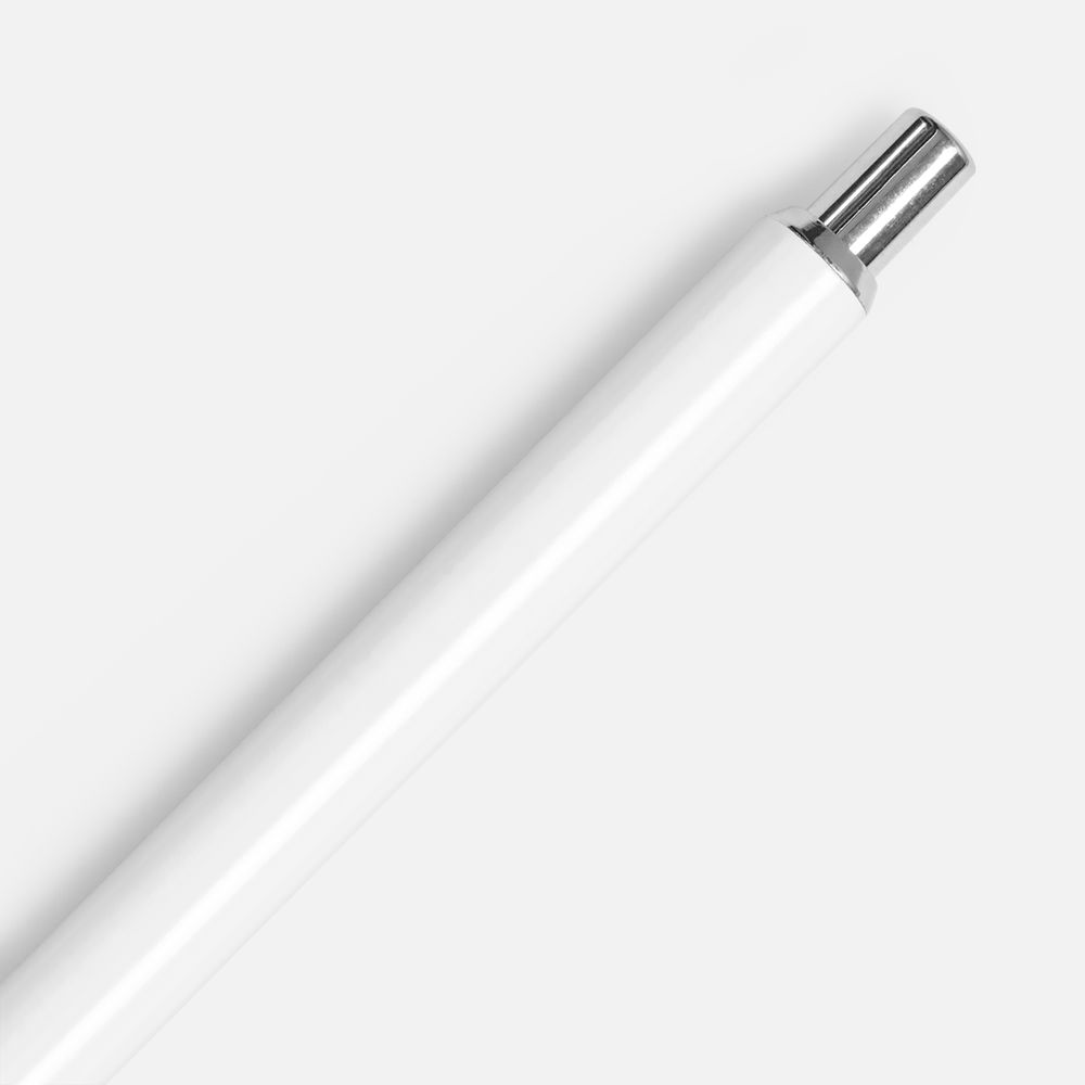 Ручка шариковая Slim Beam, белая — фото 1
