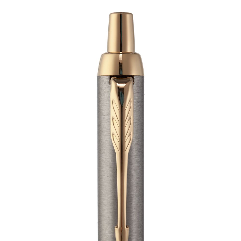 Ручка шариковая Parker IM Core K321 Brushed Metal GT M — фото 4