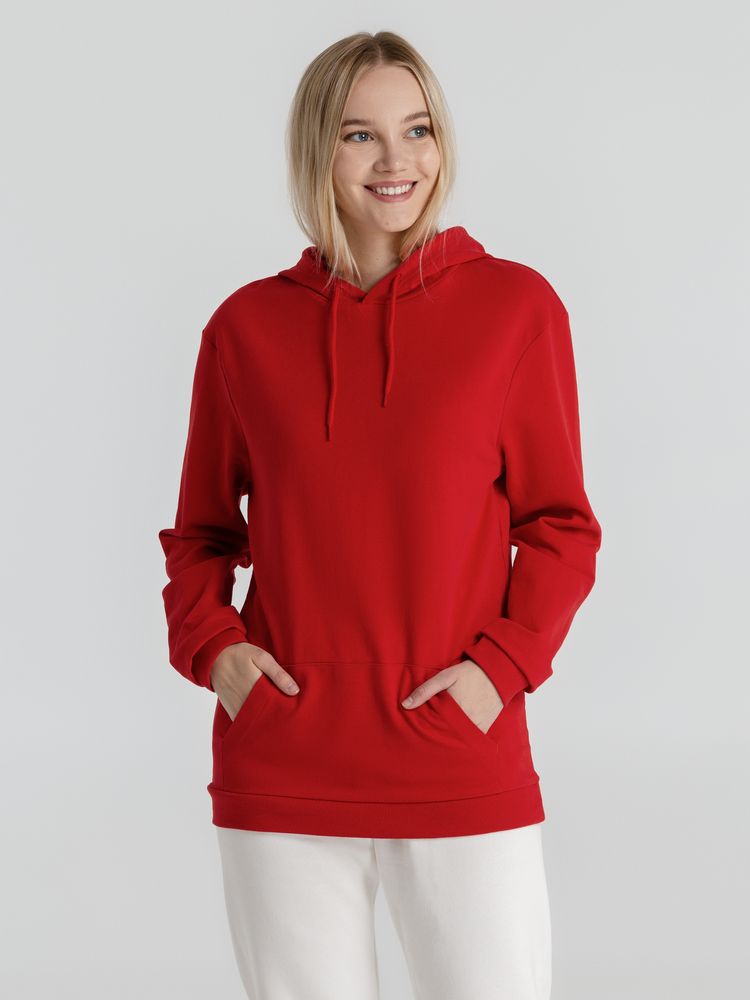 Толстовка с капюшоном унисекс Hoodie, красная — фото 8