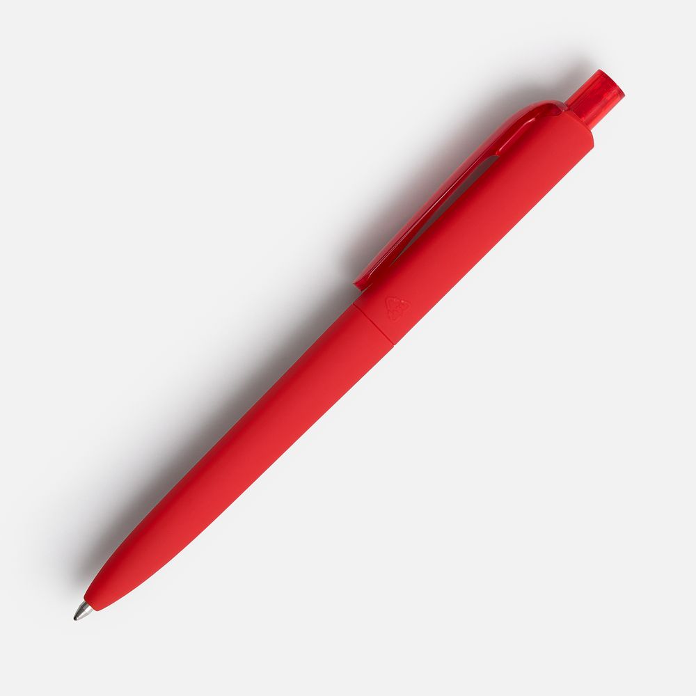 Ручка шариковая Prodir DS8 PRR-T Soft Touch, красная — фото 2
