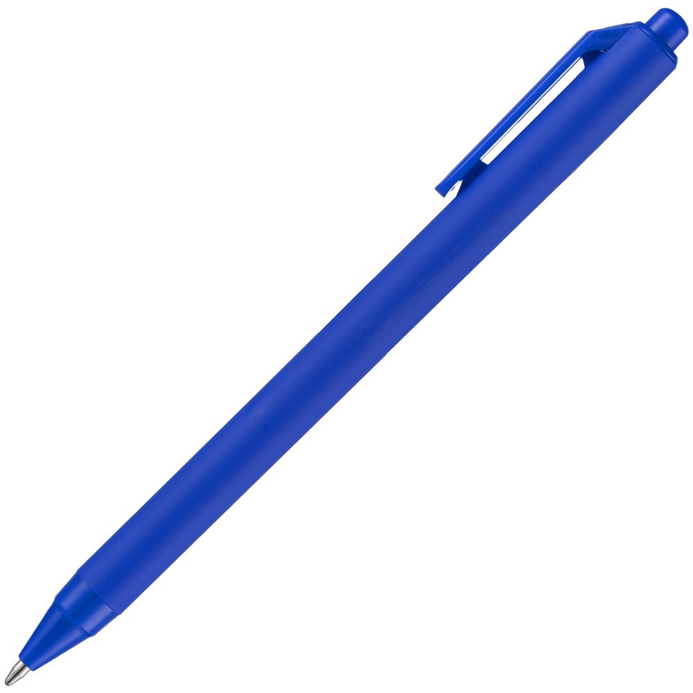 Ручка шариковая Cursive Soft Touch, синяя — фото 4
