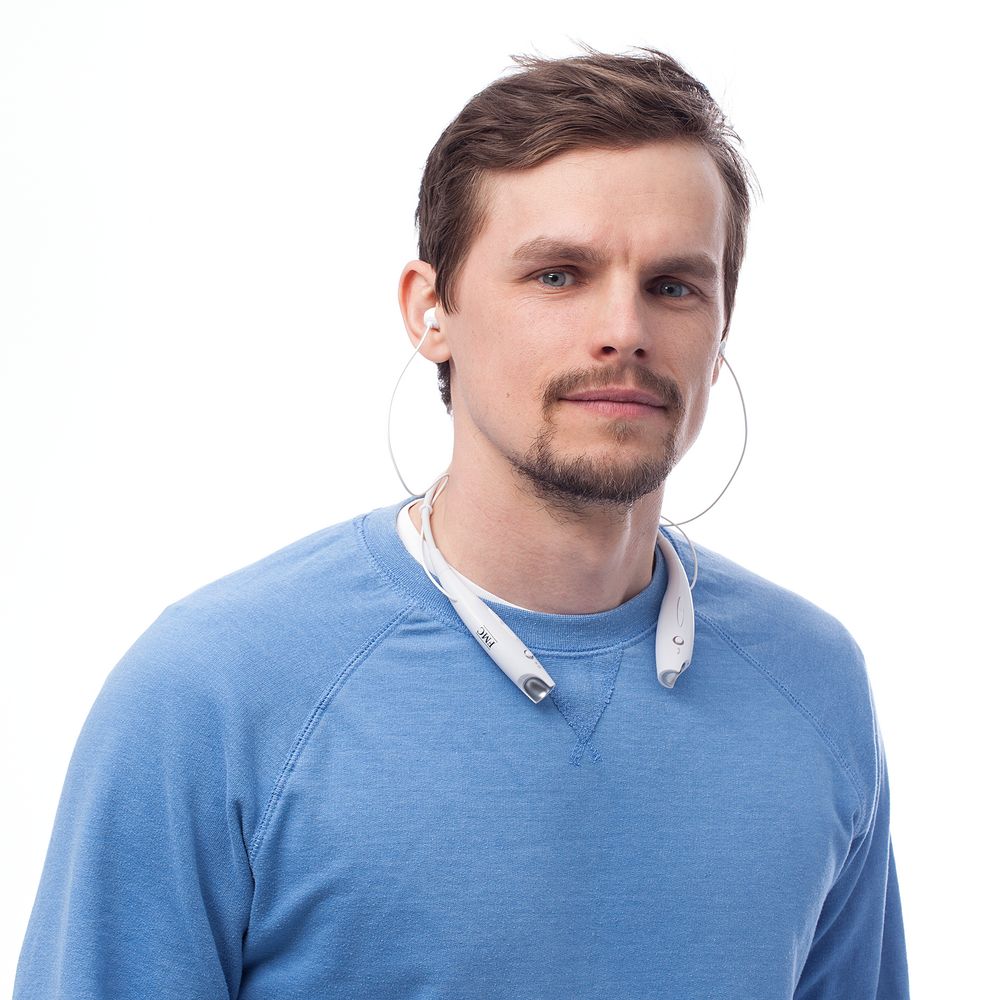 Bluetooth наушники stereoBand, ver.2, белые — фото 4