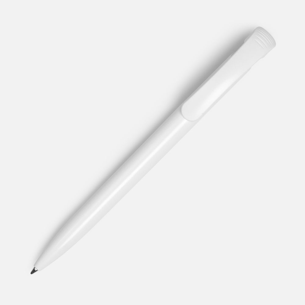 Ручка шариковая Clear Solid, белая — фото 1