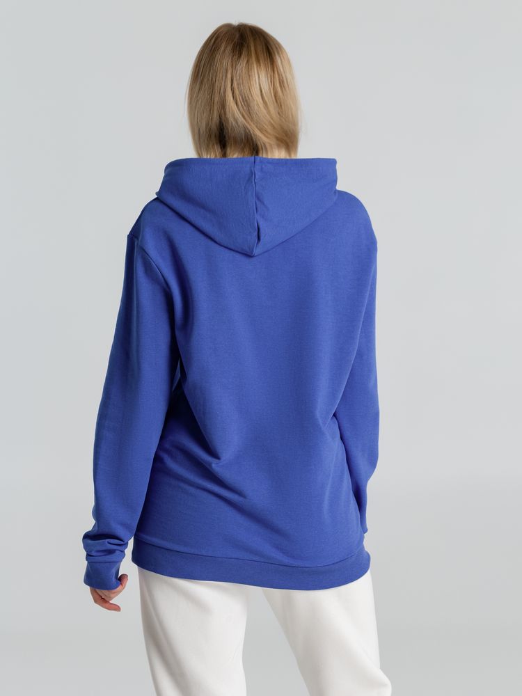 Толстовка с капюшоном унисекс Hoodie, ярко-синий меланж — фото 8