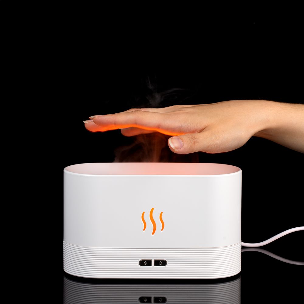 Увлажнитель-ароматизатор с имитацией пламени Fuego ver.2, белый — фото 7