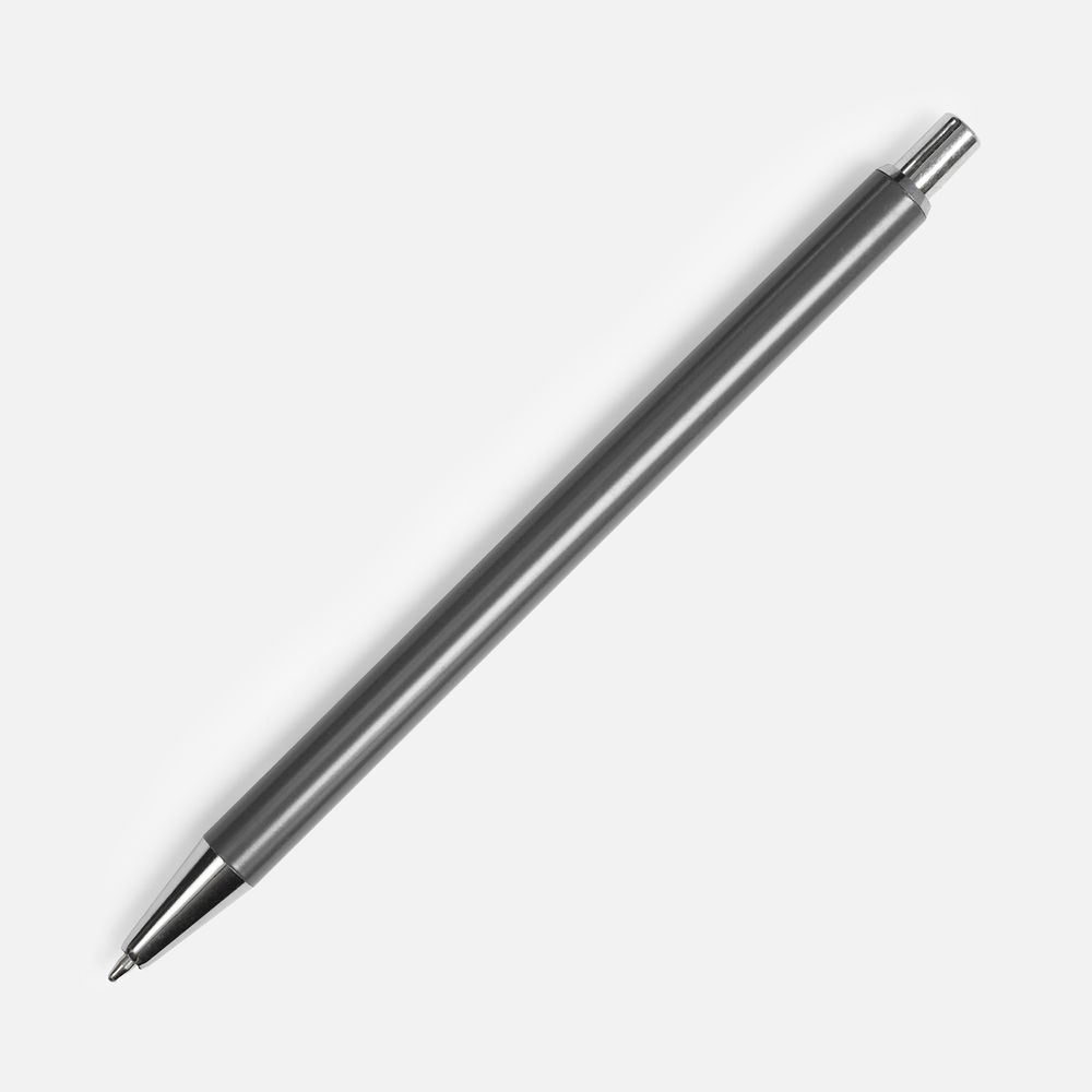 Ручка шариковая Slim Beam, серая — фото 4