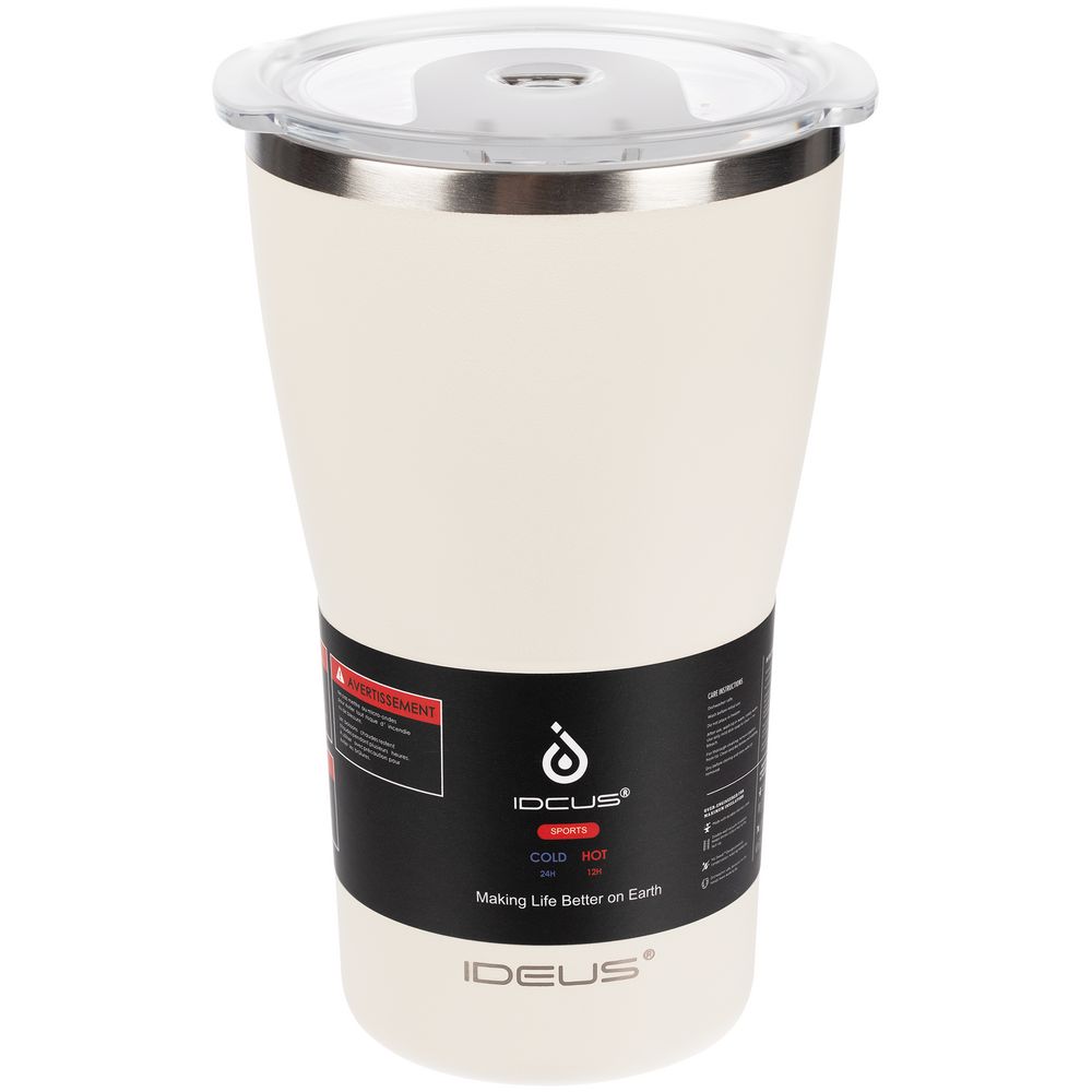 Термостакан Sapporo, белый (молочный) — фото 1