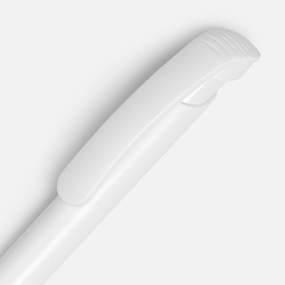 Ручка шариковая Clear Solid, белая — фото 2