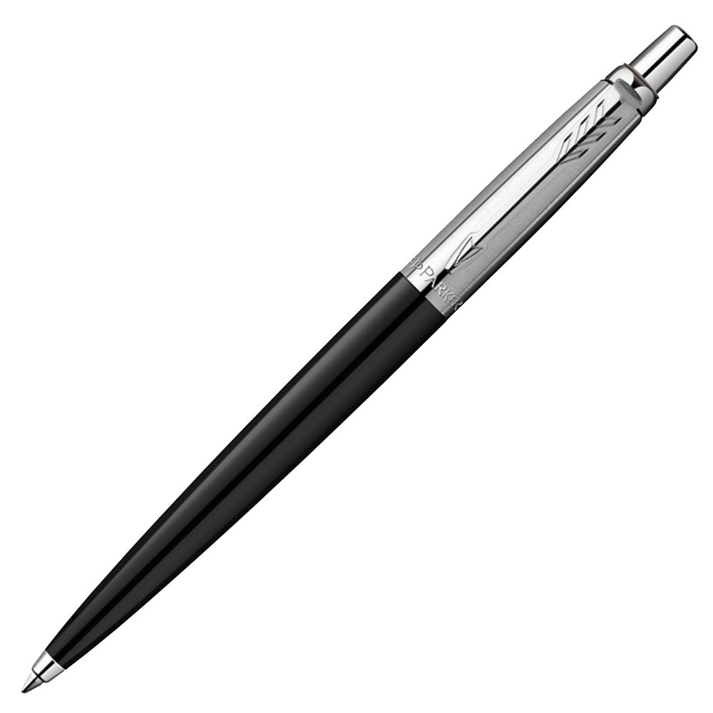 Ручка шариковая Parker Jotter Originals Black Chrome CT, черная — фото 3