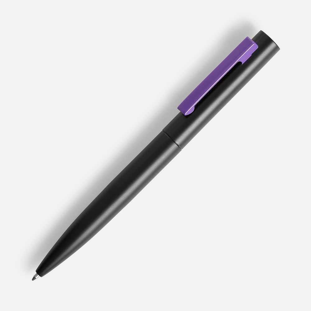 Ручка шариковая Inkolor, черная с фиолетовым — фото 6