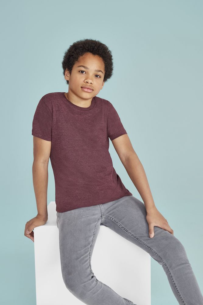 Футболка детская Regent Fit Kids, черная — фото 3