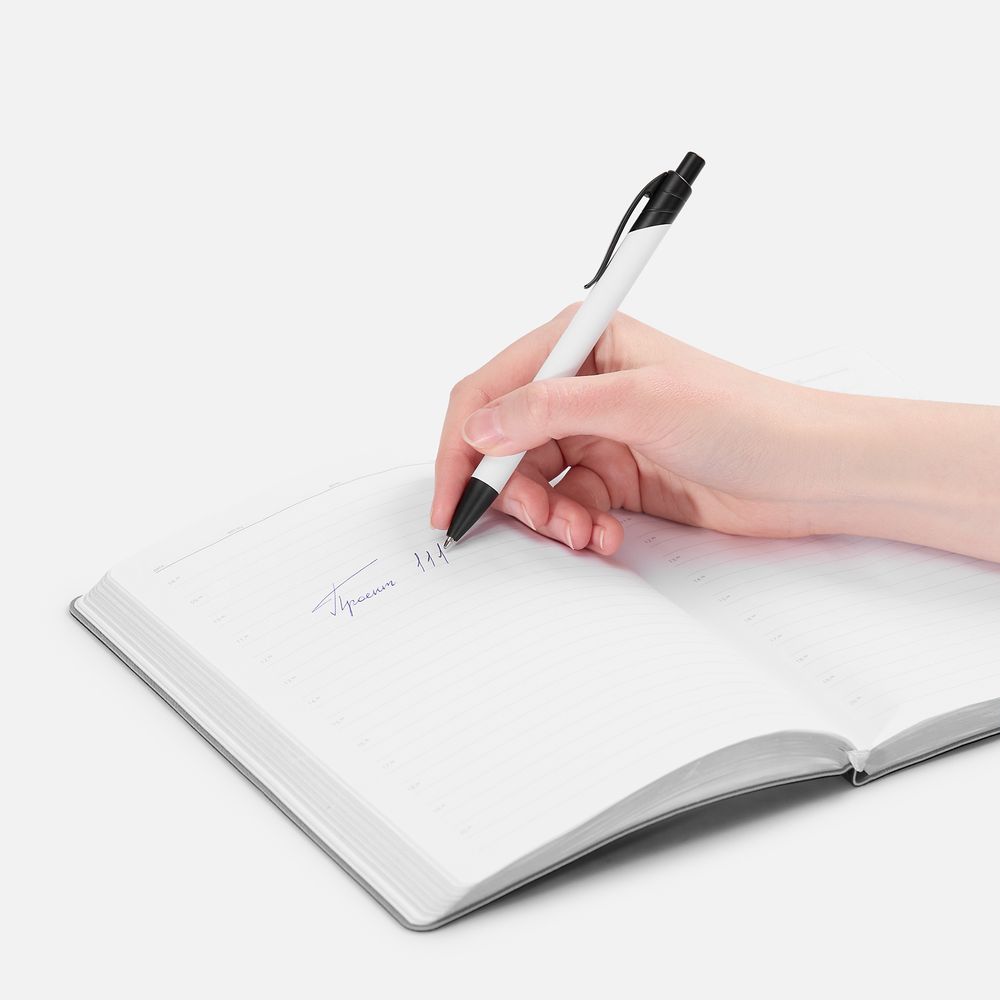 Ручка шариковая Undertone Black Soft Touch, белая — фото 4
