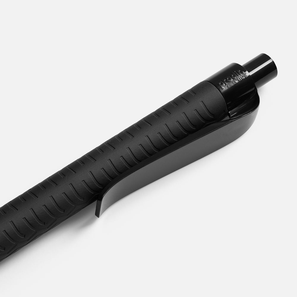 Ручка шариковая Prodir QS03 PRP Tyre Soft Touch, черная — фото 6