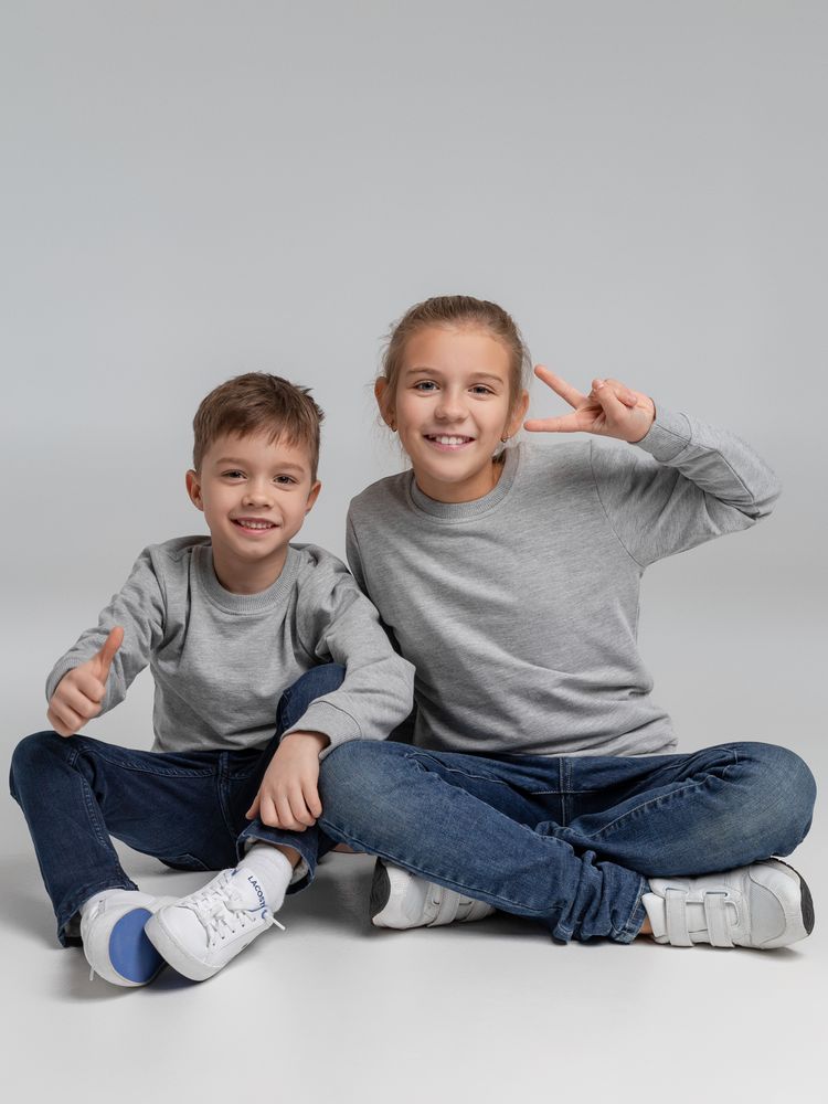 Свитшот детский Toima Kids 2.0, серый меланж — фото 7