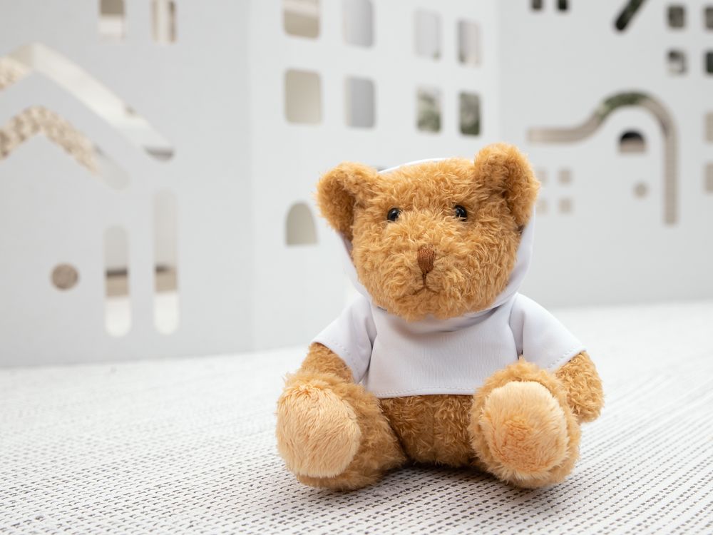 Мягкая игрушка «Мишка Cuddleton» в белом худи — фото 7