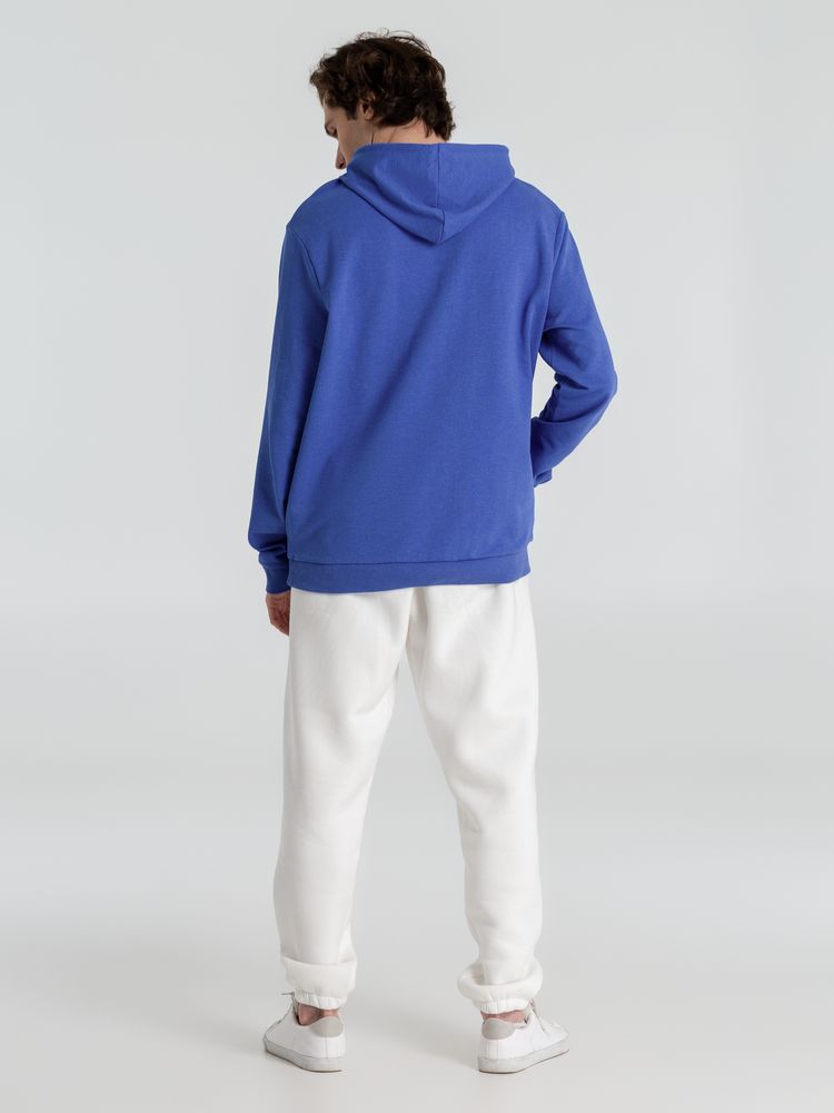 Толстовка с капюшоном унисекс Hoodie, ярко-синий меланж — фото 12