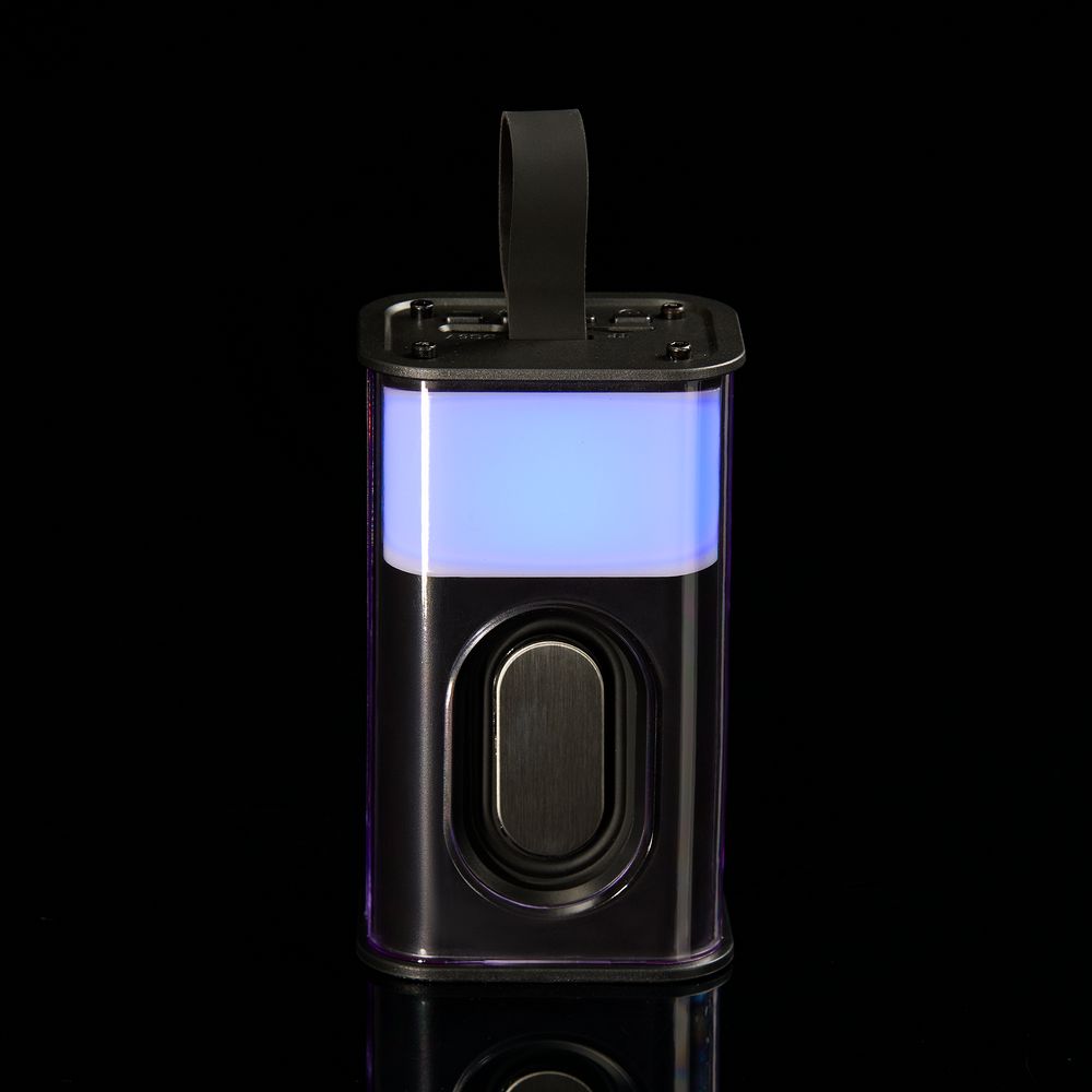 Bluetooth-колонка с подсветкой Groove, серая — фото 4