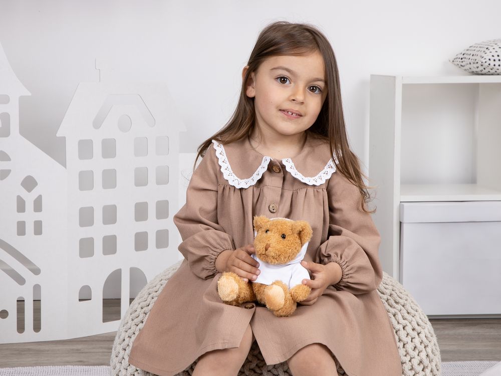Мягкая игрушка «Мишка Cuddleton» в белом худи — фото 8
