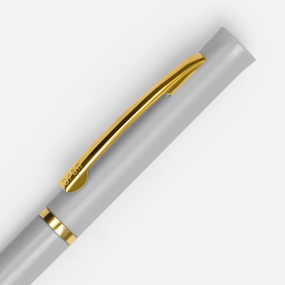 Ручка шариковая Euro Gold, серая — фото 3