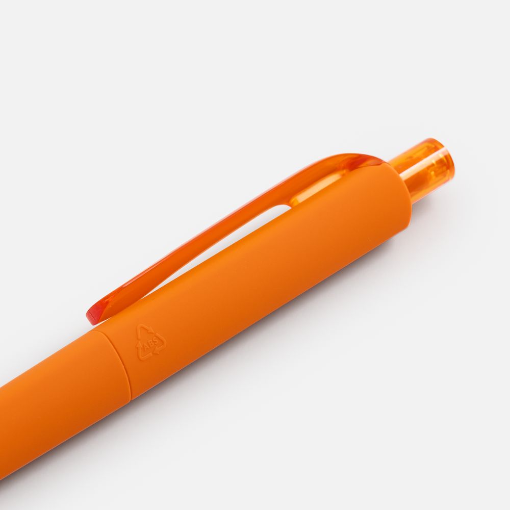 Ручка шариковая Prodir DS8 PRR-T Soft Touch, оранжевая — фото 3