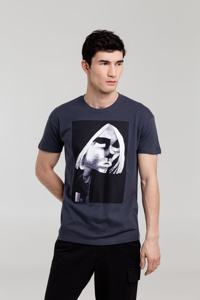 Футболка «Меламед. Kurt Cobain», темно-серая — фото 9
