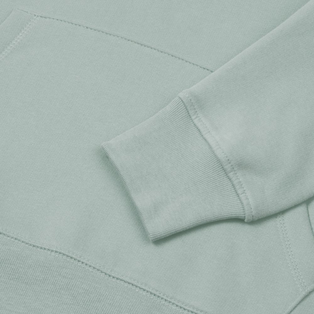Толстовка с капюшоном унисекс Hoodie, серо-зеленая — фото 7