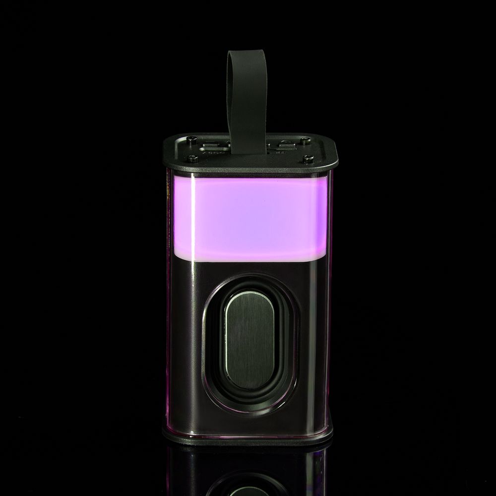 Bluetooth-колонка с подсветкой Groove, серая — фото 6