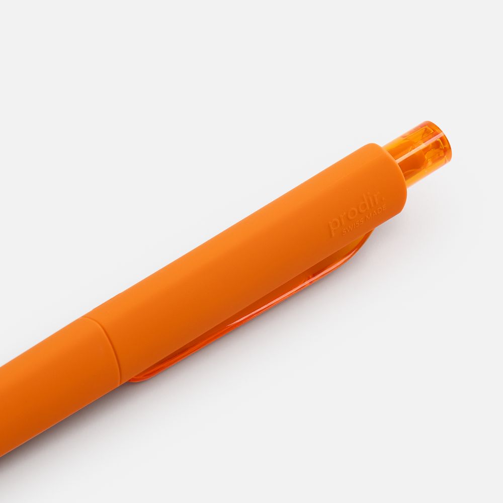 Ручка шариковая Prodir DS8 PRR-T Soft Touch, оранжевая — фото 4