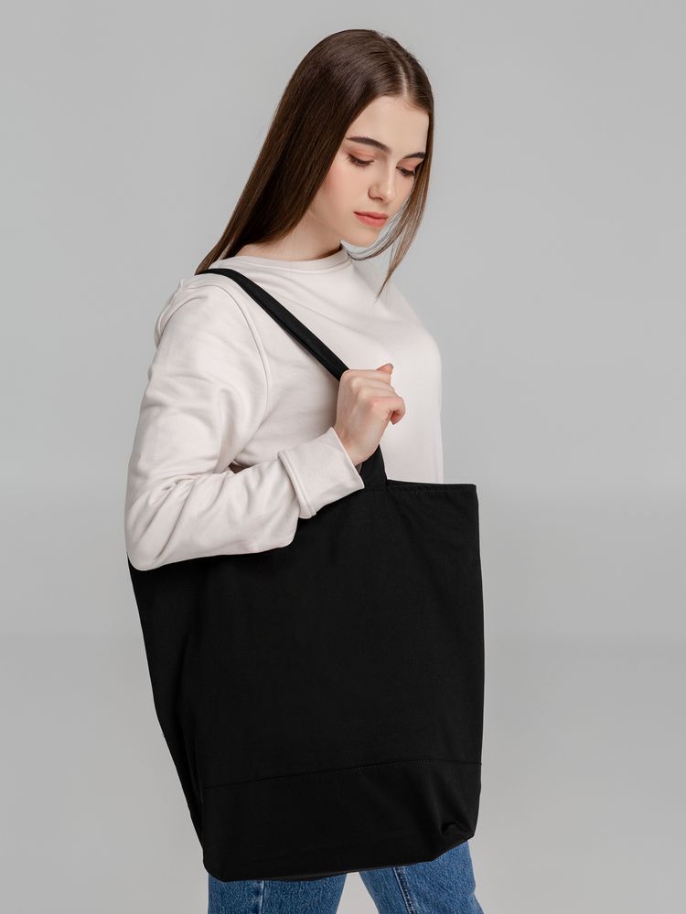 Сумка для покупок на молнии Shopaholic Zip, черная — фото 9