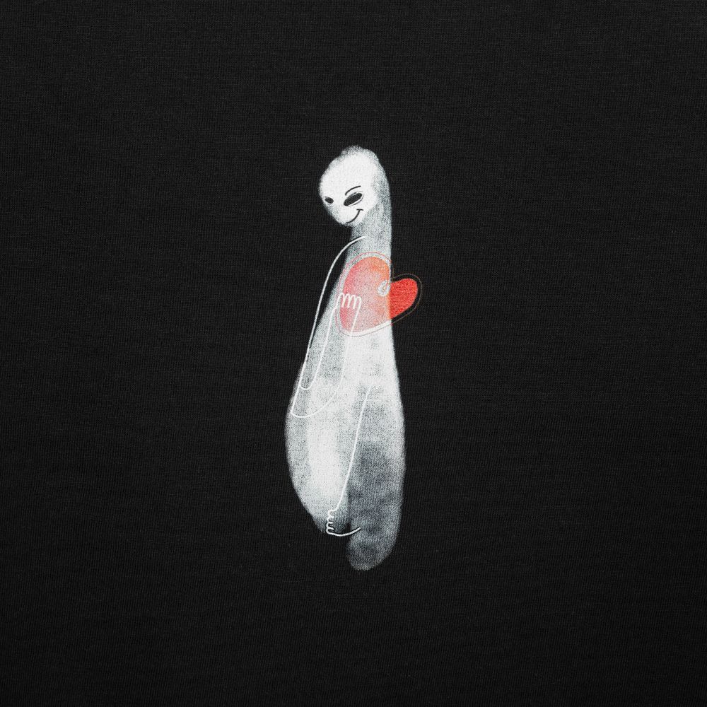 Футболка женская Ghost of Love, черная — фото 3
