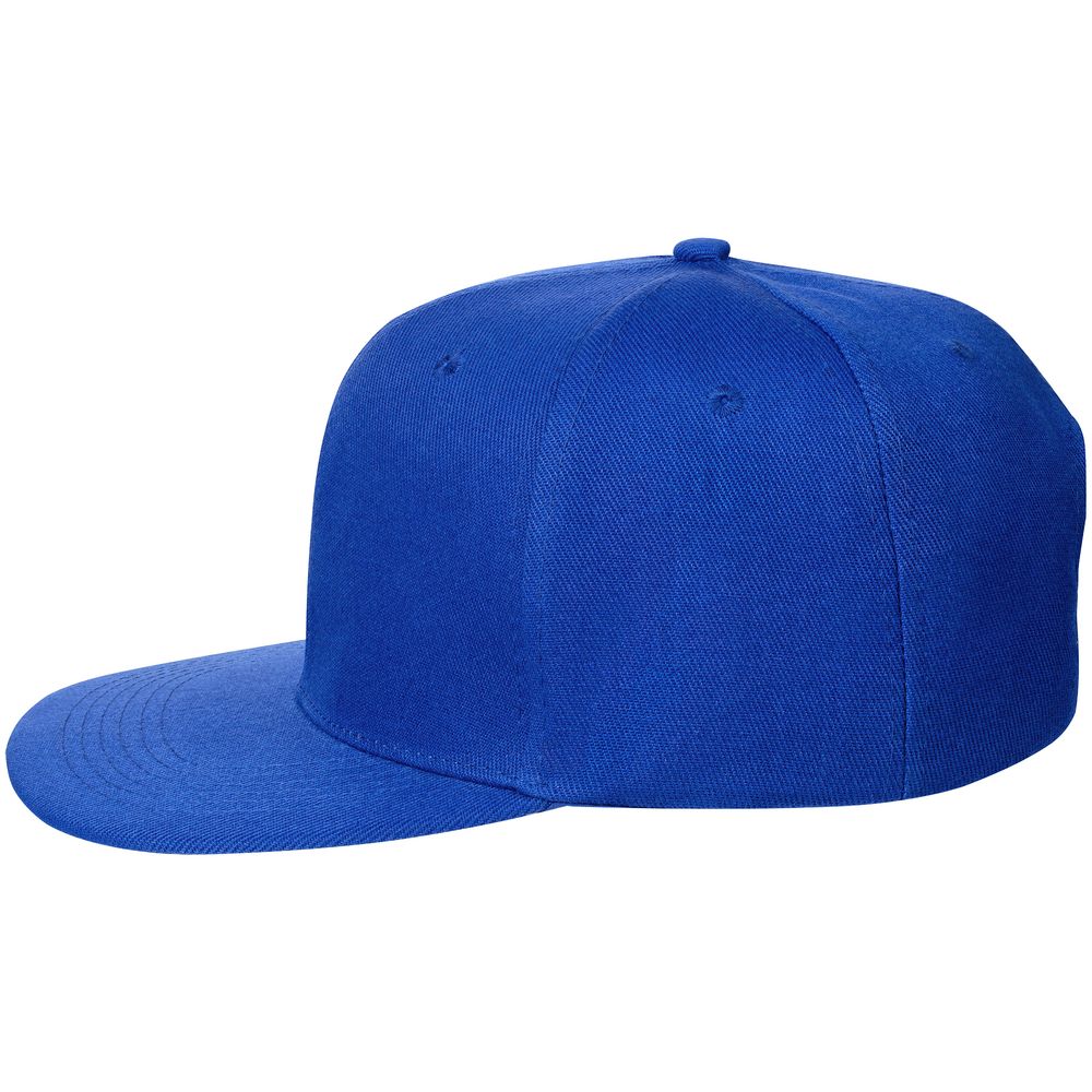 Бейсболка Snapback с прямым козырьком, ярко-синяя — фото 5
