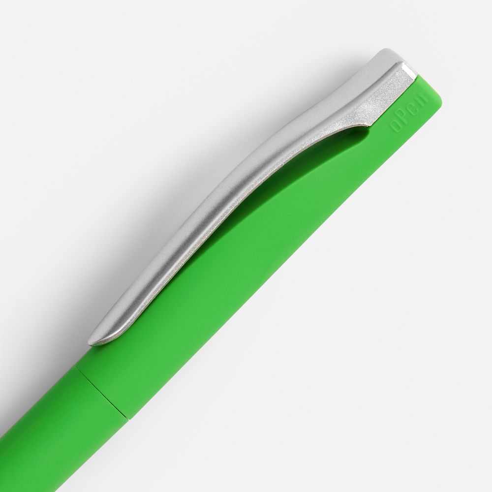 Ручка шариковая Pin Soft Touch, зеленая — фото 2