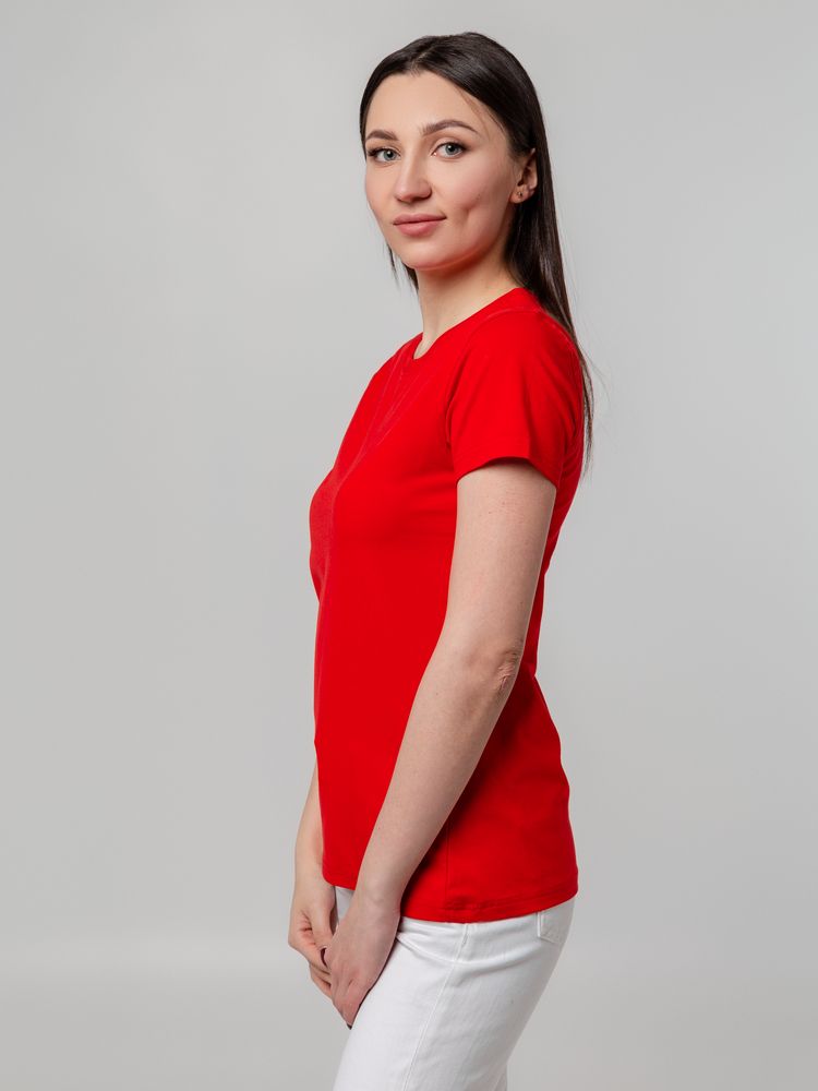 Футболка женская T-bolka Stretch Lady, красная — фото 6