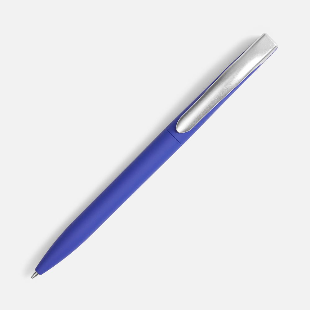 Ручка шариковая Pin Soft Touch, синяя — фото 4