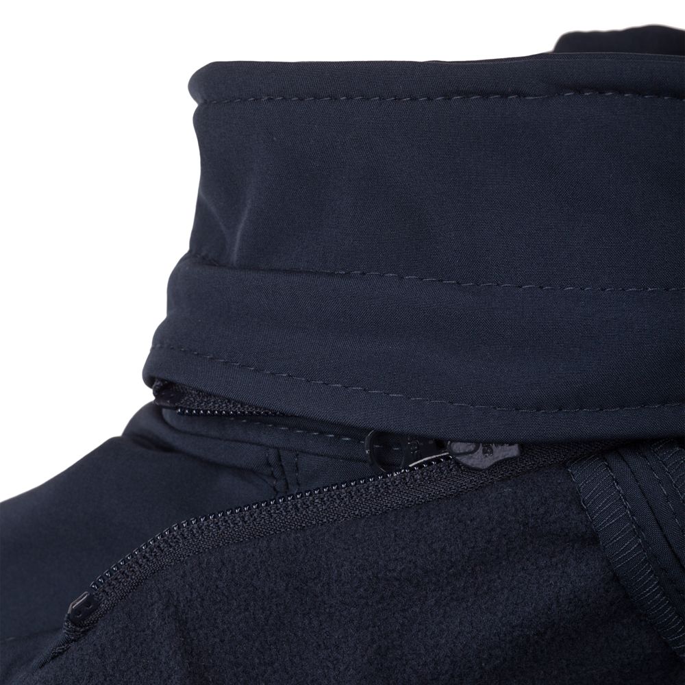 Куртка мужская Hooded Softshell темно-синяя — фото 8